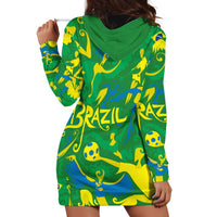 Brazil Ordem e Progresso Hoodie Dress Native Brasil Mixed Together