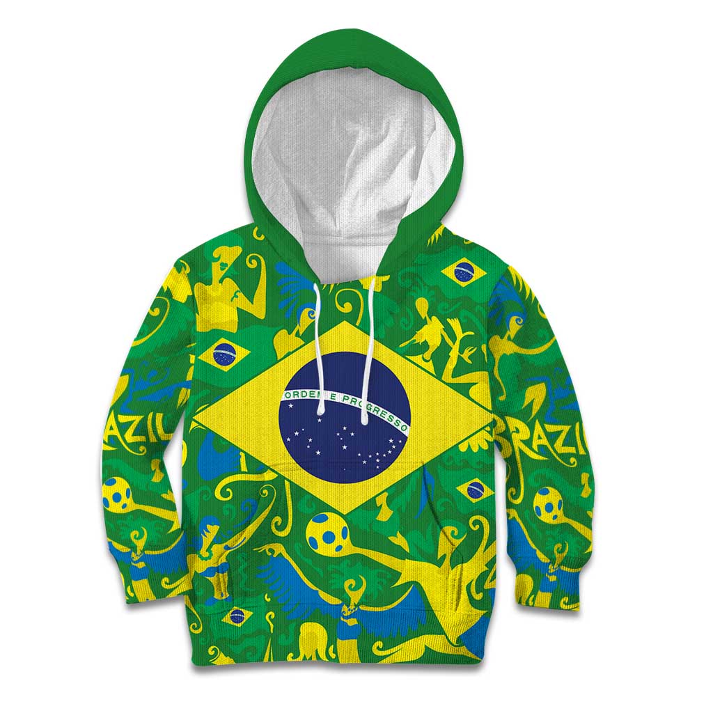 Brazil Ordem e Progresso Kid Hoodie Native Brasil Mixed Together