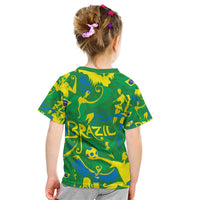 Brazil Ordem e Progresso Kid T Shirt Native Brasil Mixed Together
