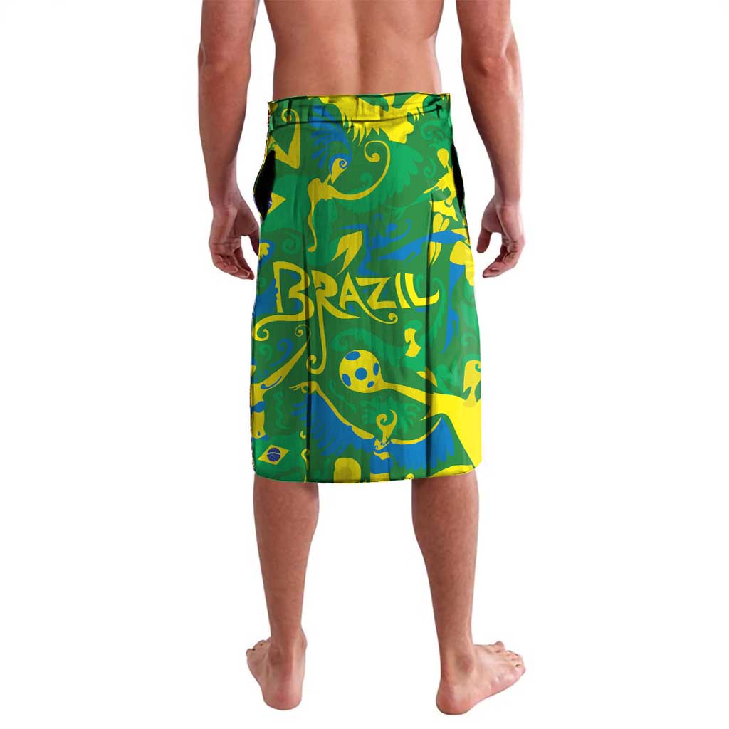 Brazil Ordem e Progresso Lavalava Native Brasil Mixed Together