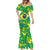 Brazil Ordem e Progresso Mermaid Dress Native Brasil Mixed Together