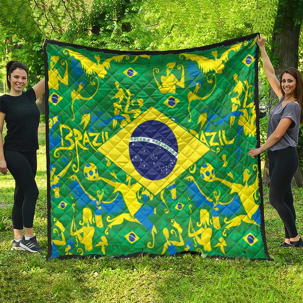 Brazil Ordem e Progresso Quilt Native Brasil Mixed Together
