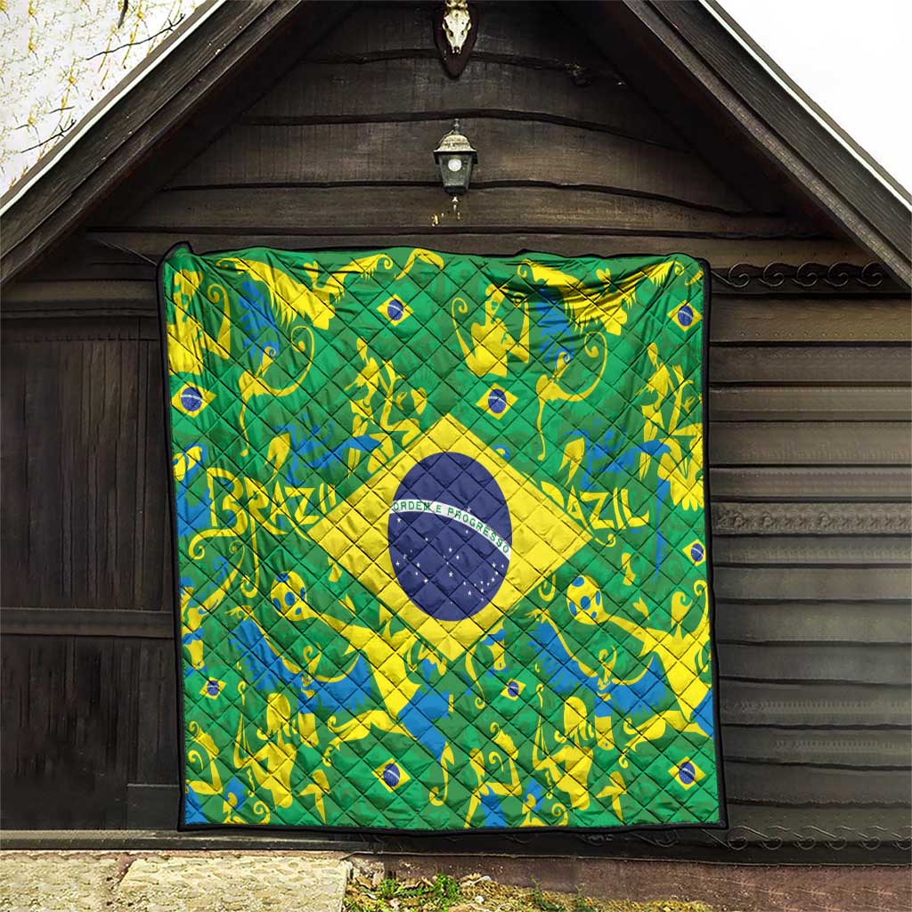 Brazil Ordem e Progresso Quilt Native Brasil Mixed Together