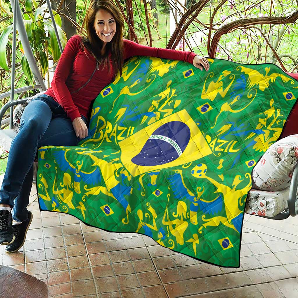 Brazil Ordem e Progresso Quilt Native Brasil Mixed Together