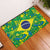 Brazil Ordem e Progresso Rubber Doormat Native Brasil Mixed Together