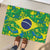 Brazil Ordem e Progresso Rubber Doormat Native Brasil Mixed Together