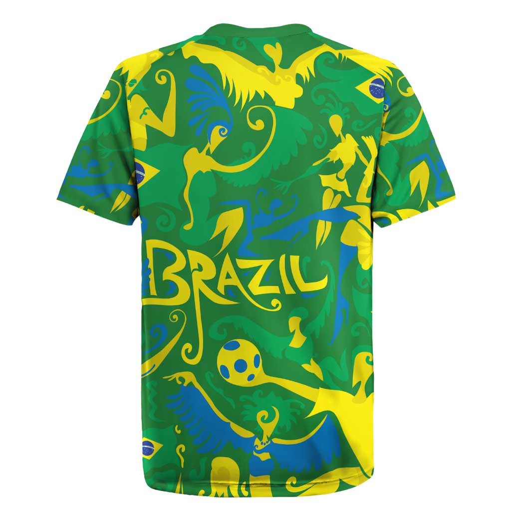 Brazil Ordem e Progresso Rugby Jersey Native Brasil Mixed Together
