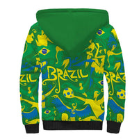 Brazil Ordem e Progresso Sherpa Hoodie Native Brasil Mixed Together