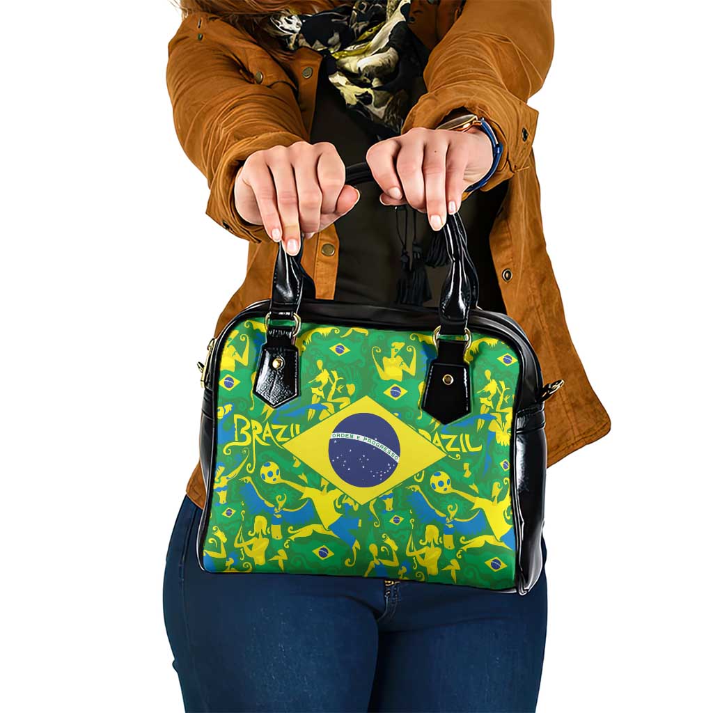 Brazil Ordem e Progresso Shoulder Handbag Native Brasil Mixed Together