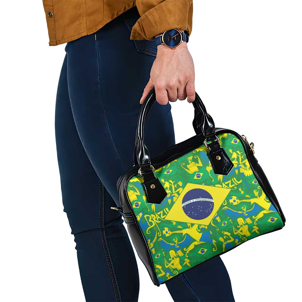 Brazil Ordem e Progresso Shoulder Handbag Native Brasil Mixed Together