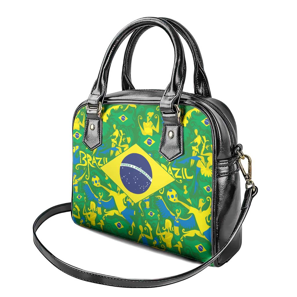Brazil Ordem e Progresso Shoulder Handbag Native Brasil Mixed Together