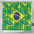 Brazil Ordem e Progresso Shower Curtain Native Brasil Mixed Together
