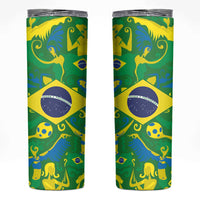 Brazil Ordem e Progresso Skinny Tumbler Native Brasil Mixed Together