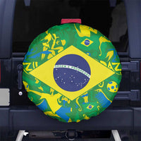 Brazil Ordem e Progresso Spare Tire Cover Native Brasil Mixed Together