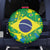 Brazil Ordem e Progresso Spare Tire Cover Native Brasil Mixed Together
