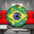 Brazil Ordem e Progresso Spare Tire Cover Native Brasil Mixed Together