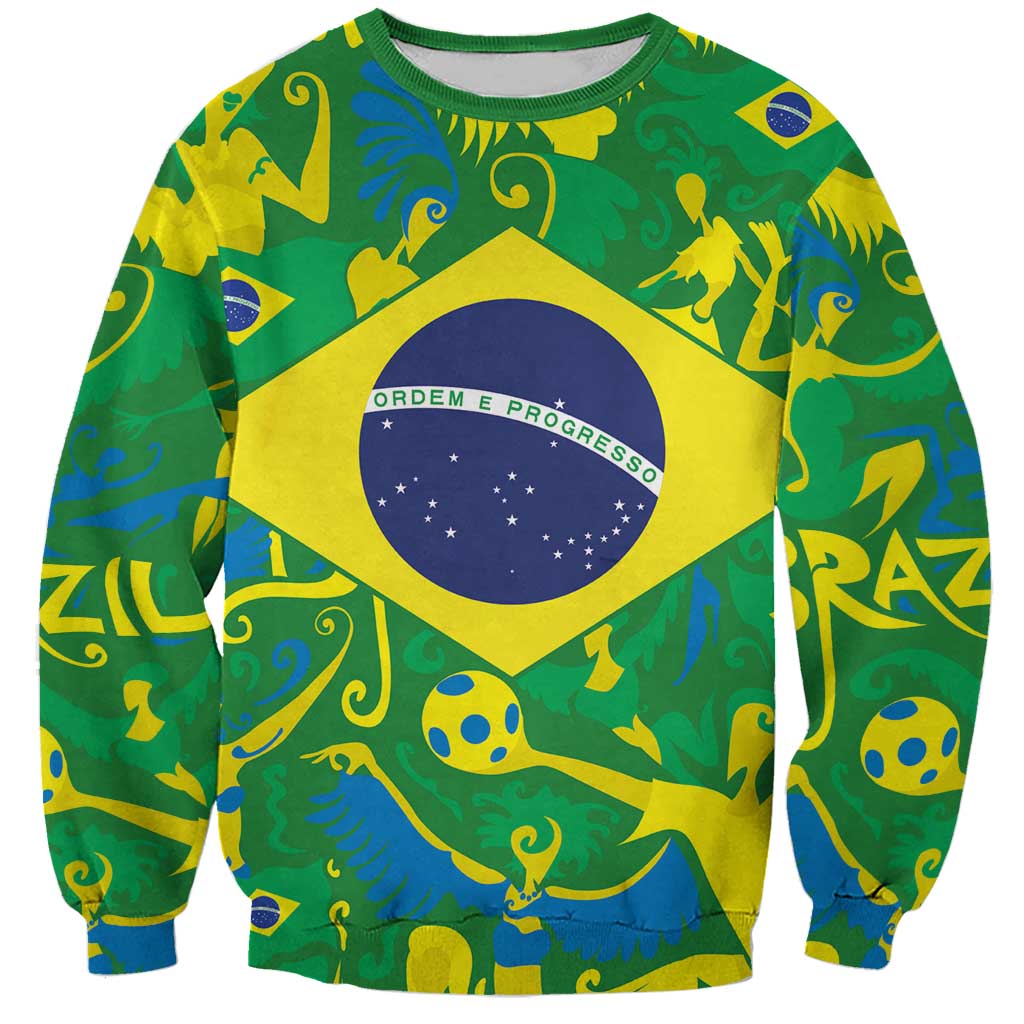 Brazil Ordem e Progresso Sweatshirt Native Brasil Mixed Together