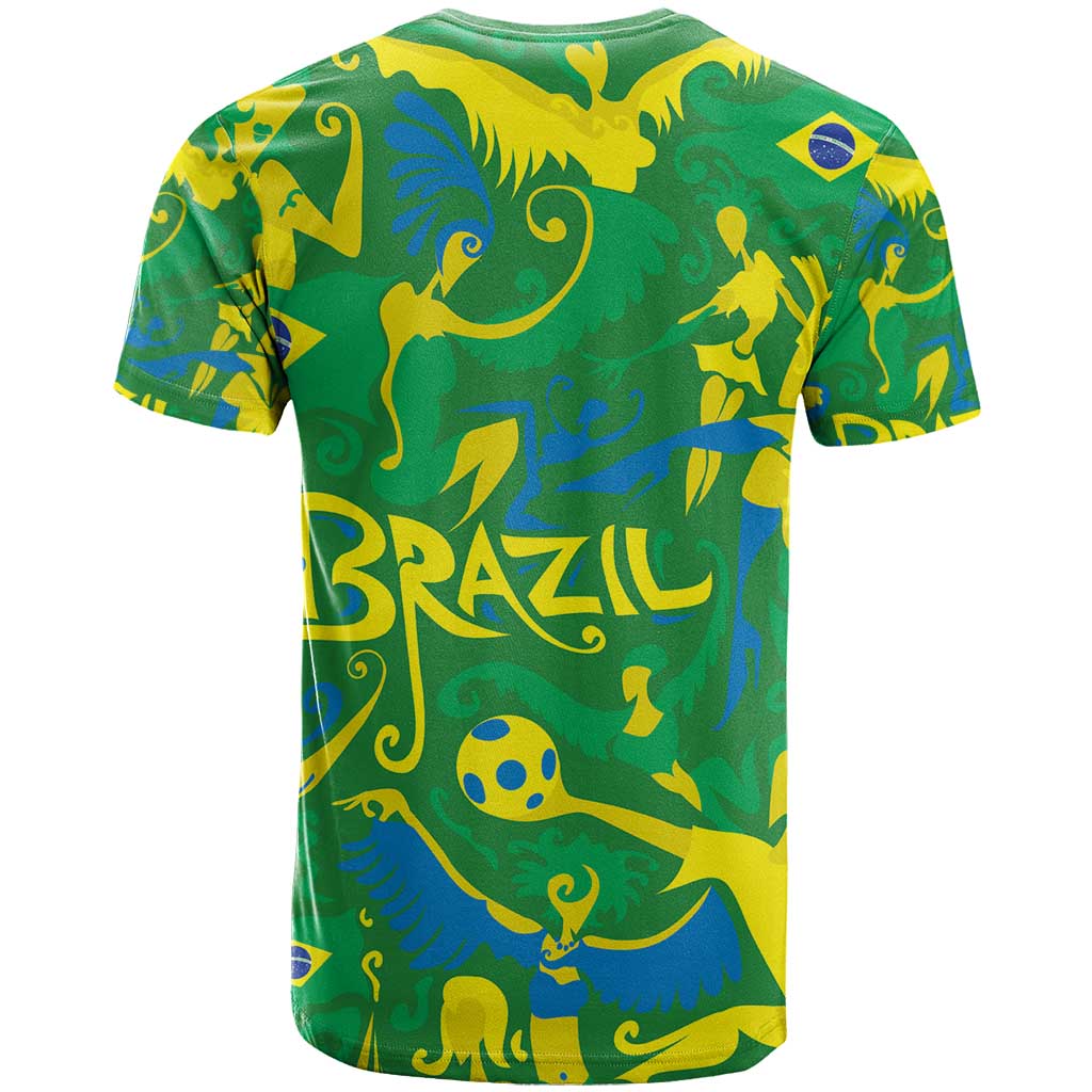 Brazil Ordem e Progresso T Shirt Native Brasil Mixed Together