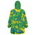 Brazil Ordem e Progresso Wearable Blanket Hoodie Native Brasil Mixed Together