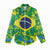 Brazil Ordem e Progresso Women Casual Shirt Native Brasil Mixed Together