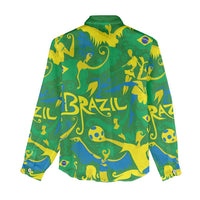 Brazil Ordem e Progresso Women Casual Shirt Native Brasil Mixed Together