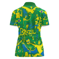 Brazil Ordem e Progresso Women Polo Shirt Native Brasil Mixed Together