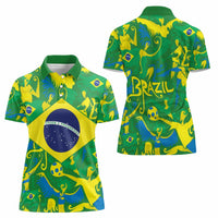 Brazil Ordem e Progresso Women Polo Shirt Native Brasil Mixed Together