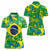 Brazil Ordem e Progresso Women Polo Shirt Native Brasil Mixed Together
