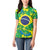 Brazil Ordem e Progresso Women Polo Shirt Native Brasil Mixed Together
