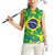 Brazil Ordem e Progresso Women Sleeveless Polo Shirt Native Brasil Mixed Together