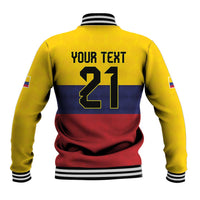 Colombia Football Custom Baseball Jacket Come On Los Cafeteros Flag Style