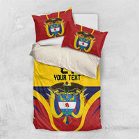 Colombia Football Custom Bedding Set Come On Los Cafeteros Flag Style