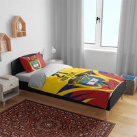 Colombia Football Custom Bedding Set Come On Los Cafeteros Flag Style