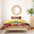 Colombia Football Custom Bedding Set Come On Los Cafeteros Flag Style