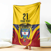 Colombia Football Custom Blanket Come On Los Cafeteros Flag Style