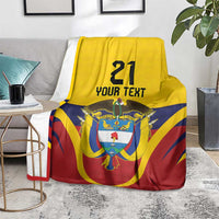 Colombia Football Custom Blanket Come On Los Cafeteros Flag Style