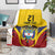 Colombia Football Custom Blanket Come On Los Cafeteros Flag Style