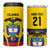 Colombia Football Custom 4 in 1 Can Cooler Tumbler Come On Los Cafeteros Flag Style