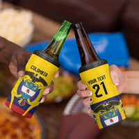 Colombia Football Custom 4 in 1 Can Cooler Tumbler Come On Los Cafeteros Flag Style