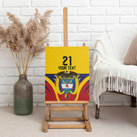 Colombia Football Custom Canvas Wall Art Come On Los Cafeteros Flag Style