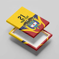 Colombia Football Custom Canvas Wall Art Come On Los Cafeteros Flag Style