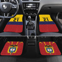 Colombia Football Custom Car Mats Come On Los Cafeteros Flag Style