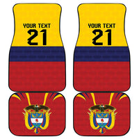 Colombia Football Custom Car Mats Come On Los Cafeteros Flag Style