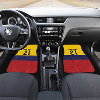 Colombia Football Custom Car Mats Come On Los Cafeteros Flag Style