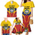 Colombia Football Custom Family Matching Mermaid Dress and Hawaiian Shirt Come On Los Cafeteros Flag Style