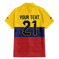 Colombia Football Custom Family Matching Mermaid Dress and Hawaiian Shirt Come On Los Cafeteros Flag Style