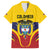 Colombia Football Custom Family Matching Off The Shoulder Long Sleeve Dress and Hawaiian Shirt Come On Los Cafeteros Flag Style