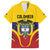 Colombia Football Custom Family Matching Off Shoulder Maxi Dress and Hawaiian Shirt Come On Los Cafeteros Flag Style