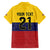 Colombia Football Custom Family Matching Off Shoulder Maxi Dress and Hawaiian Shirt Come On Los Cafeteros Flag Style