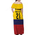 Colombia Football Custom Family Matching Off Shoulder Maxi Dress and Hawaiian Shirt Come On Los Cafeteros Flag Style